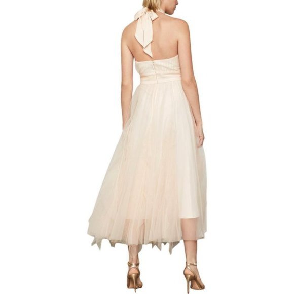 BCBG Almond Pink Gown, Beautiful Layered Tulle, Size 4, NWT. - Picture 6 of 13